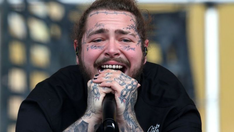 Post Malone's bad luck put down to 'haunted' object - BBC News