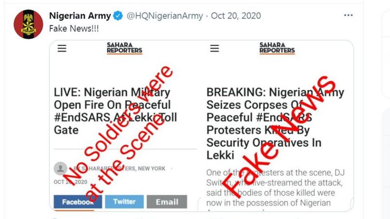 Nigeria Army stamp 'fake news' execution tori of six Igbo soldiers