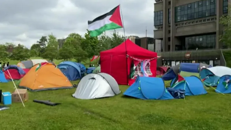 University goes to court to end Gaza protest camp