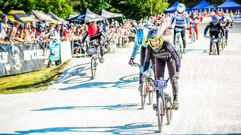 Manchester BMX Club Hosts 1,000 Racers For National Competition - BBC News