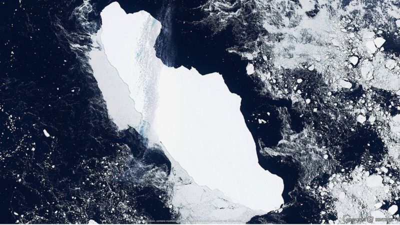 Antarctica's Big New Iceberg: Up Close With B49 - BBC News