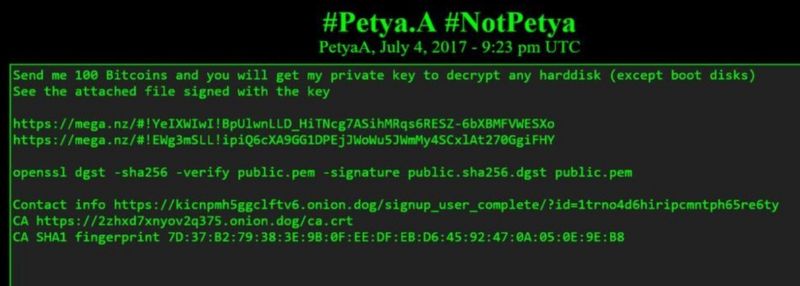 Petya hackers issue fresh ransom demand - BBC News