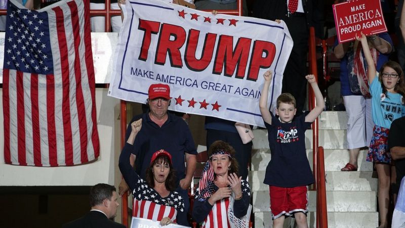 Donald Trump Attacks US Media At 100-day Pennsylvania Rally - BBC News