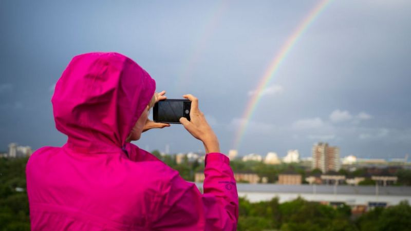 Mujer tomando foto