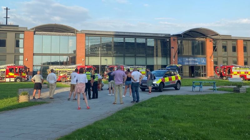 Swansea University fire: Emergency services tackle blaze at Bay campus ...