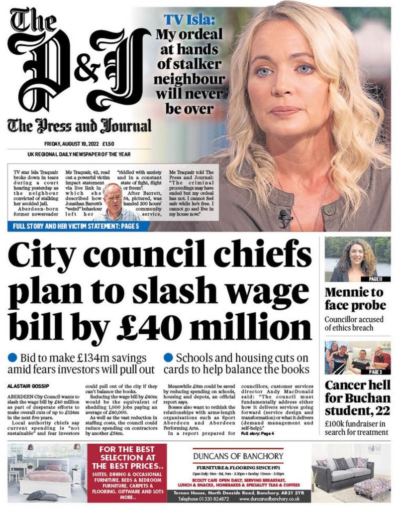 Scotland's papers: Ferrier faces new call to quit and tax cut warning ...