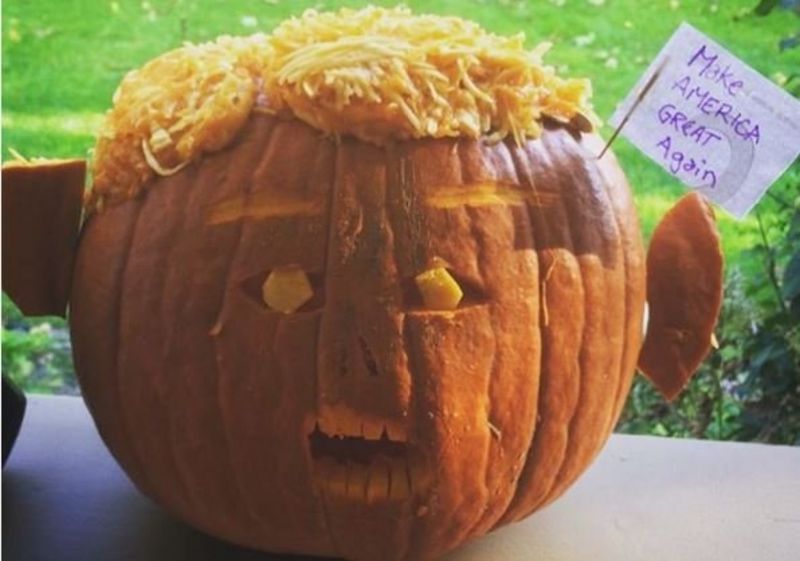 'Trumpkins' and Clinton pumpkins keep carvers busy this Halloween BBC