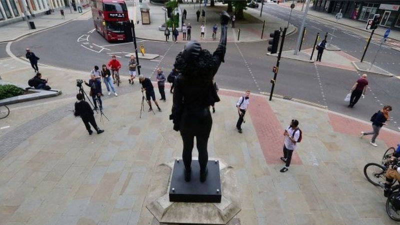 Edward Colston statue on display in Bristol exhibition - BBC News