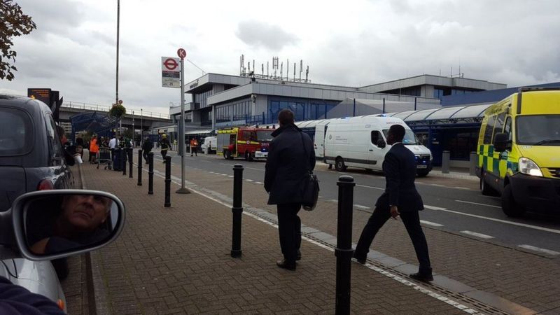 London City Airport evacuated in 'chemical' scare - BBC News