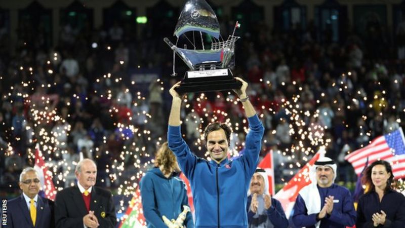 Roger Federer Wins 100th ATP Title In Dubai With Victory Over Stefanos ...