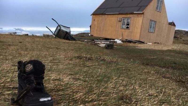 When did a tsunami hit greenland