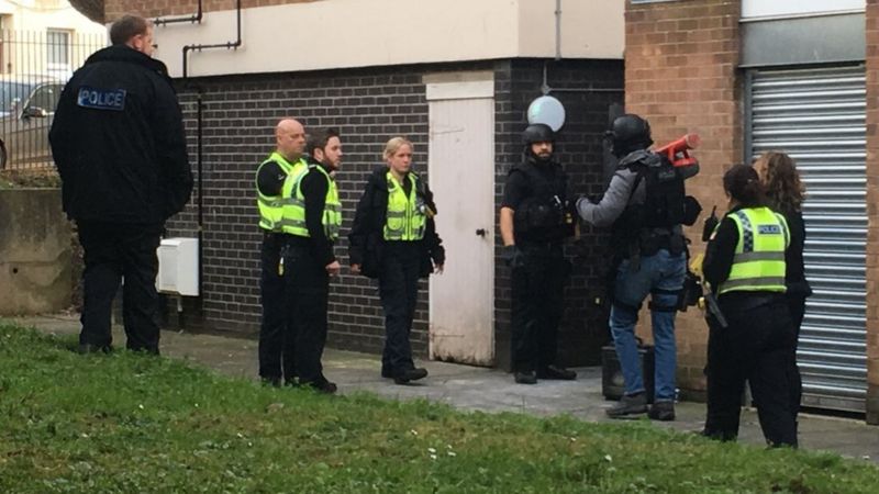 Man 38 Arrested After Armed Siege In Gloucester Bbc News