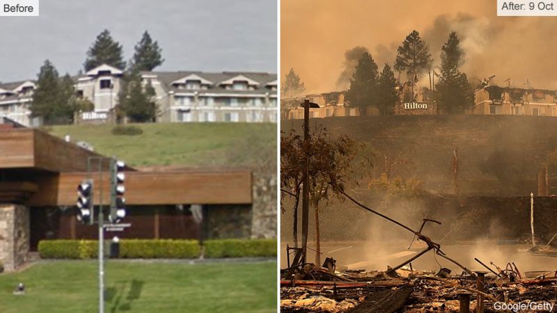 California fires: Scores missing as death toll rises to 17 - BBC News