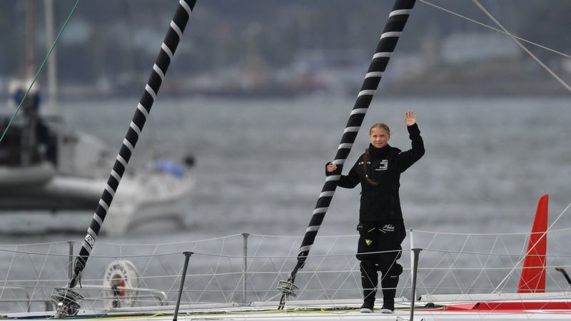 Greta Thunberg: Climate Change Activist Sets Sail From Plymouth - BBC News