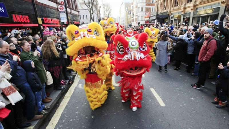 London's Chinese New Year celebrations biggest outside China - BBC News