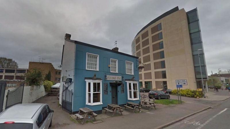 Cambridge's 'Pink Floyd' Pub Flying Pig Saved From Demolition - BBC News