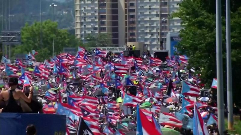 Puerto Rico Governor Resigns After Mass Protests Bbc News