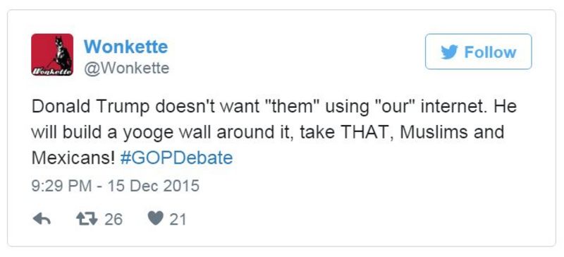 Republican Debate: Tweeters Mock Trump's Internet Call - BBC News