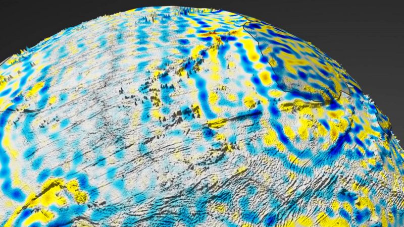 Space view of Earth's magnetic rocks - BBC News