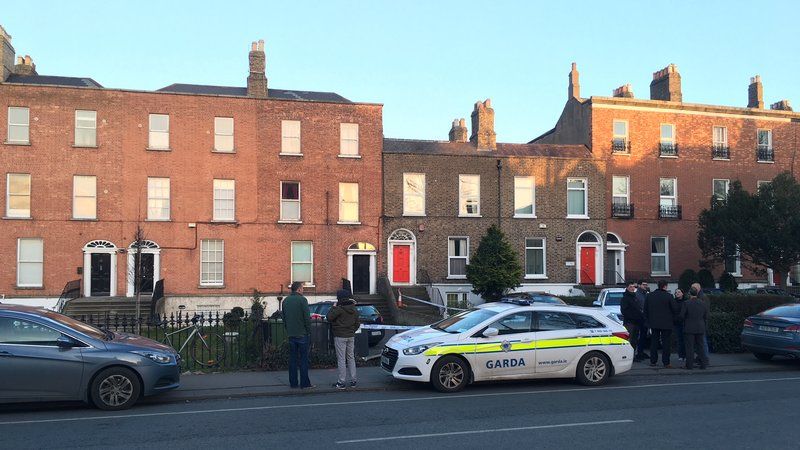 The house in Ranelagh has been cordoned off