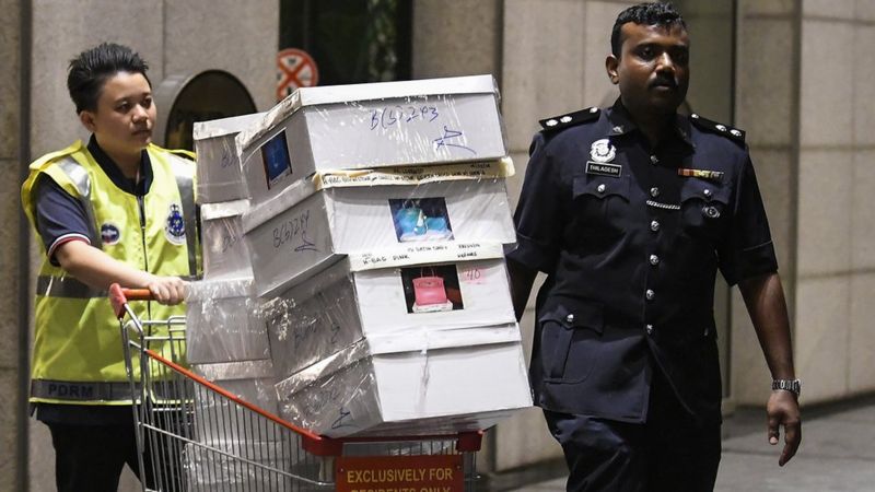 Police Find 28m Cash In Raids Linked To Malaysia Ex Pm Najib Bbc News
