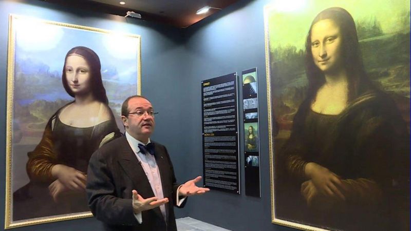 Hidden Portrait Found Under Mona Lisa Says French Scientist Bbc News 