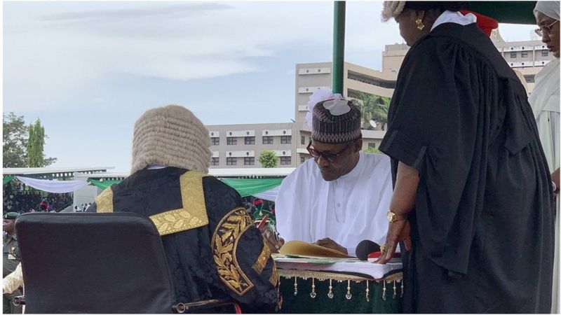 May 29 2019 In Nigeria Muhammadu Buhari No Give Inaugural Speech Afta E Take Oath Of Office For 