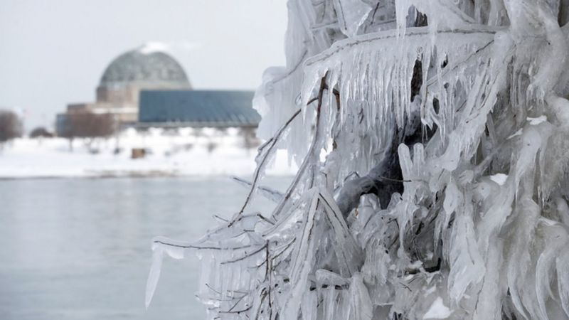 Polar Vortex In Pictures: Millions Hit By Icy Blast - BBC News