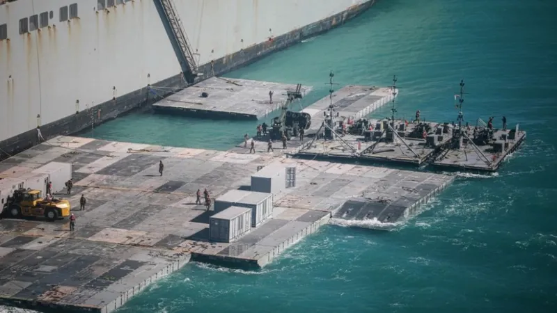 How the US military plans to construct a pier and get food into Gaza