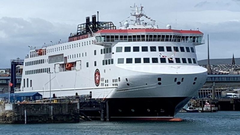 Isle Of Man's New Ferry Manxman Makes Maiden Passenger Voyage - BBC News