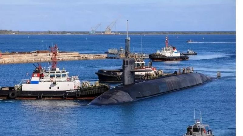 A Rara Aparição De Um Poderoso Submarino Nuclear Dos EUA No Pacífico ...