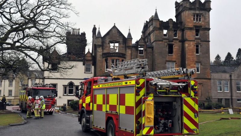 Couple killed in Cameron House Hotel fire named - BBC News