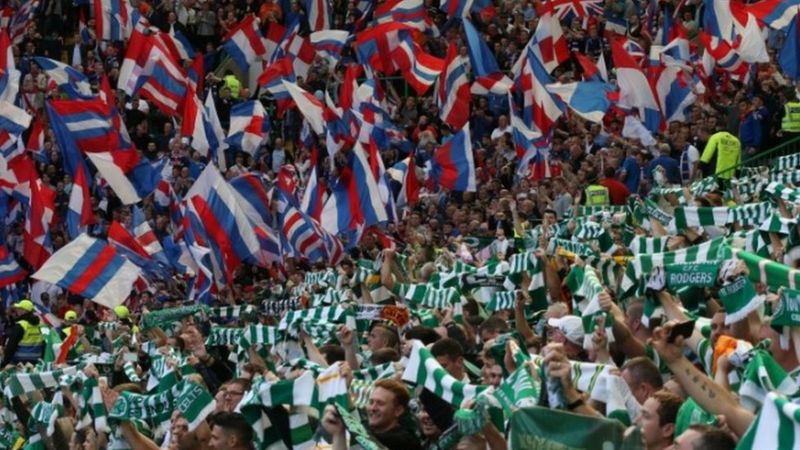 Man arrested over disorder at Celtic v Rangers game - BBC News