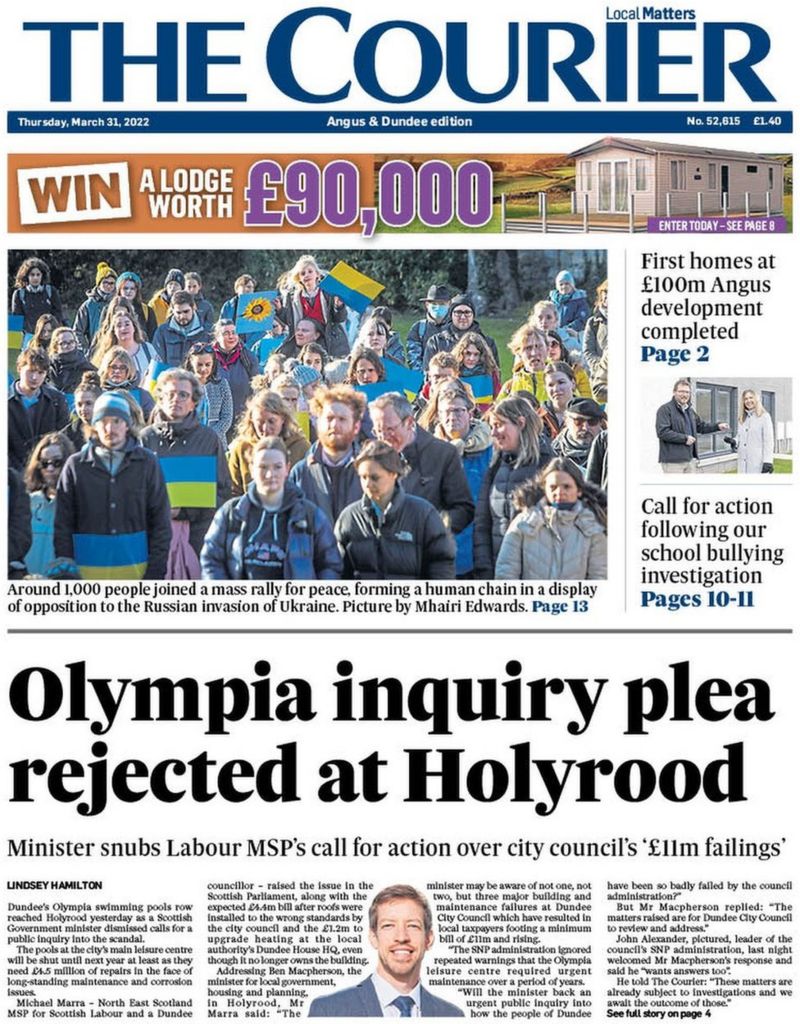 Scotland's papers Row as face masks rules extended again BBC News