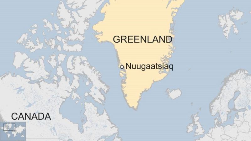 Recent tsunami greenland