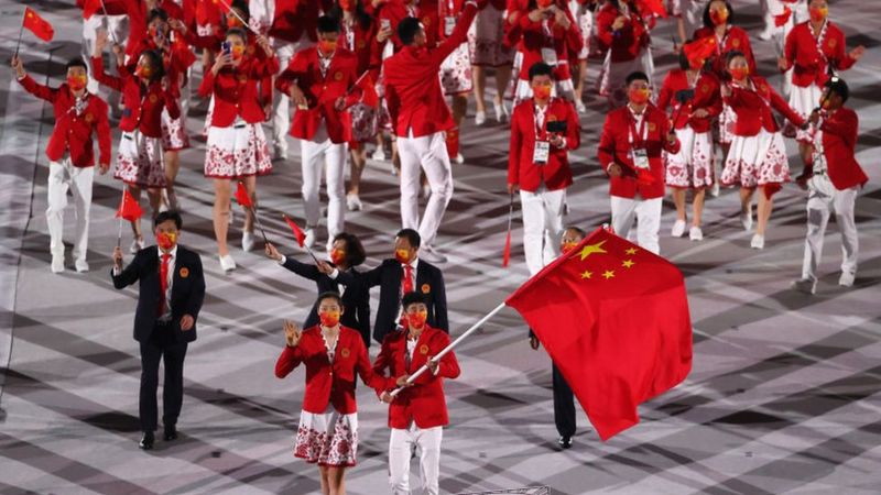 Tokyo Olympics: Chinese nationalists turn on their athletes - BBC News