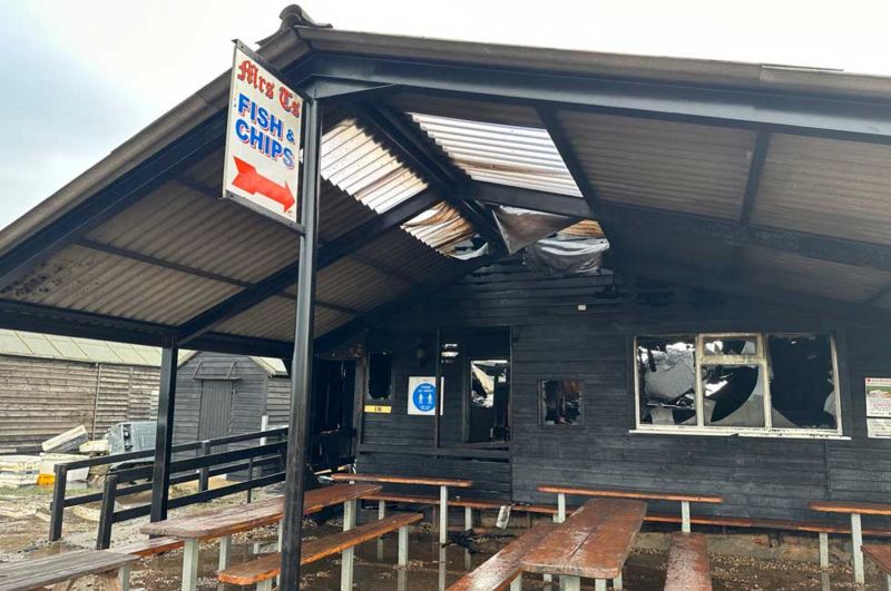 Southwold fish and chip shop reopens after harbour blaze BBC News