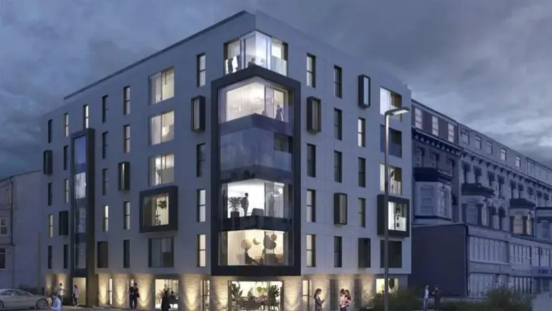 Comenzarán las obras de los apartamentos de lujo frente al mar.
