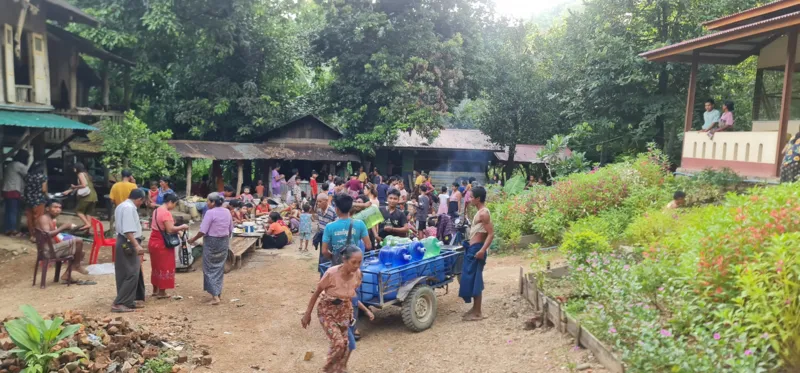 Some of the people in charge of the Rakhine refugee camp are fleeing because the military council is looking for them