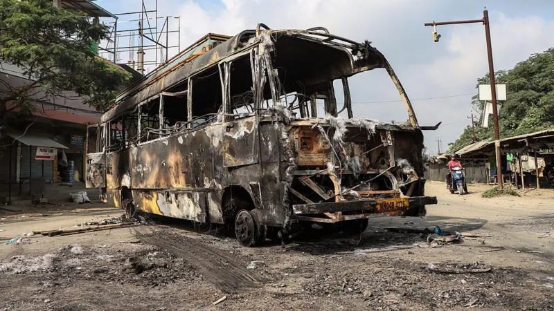 Curfew and internet shutdown in India's violence-hit Manipur state