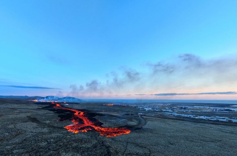 Islandia erupción de un volcán