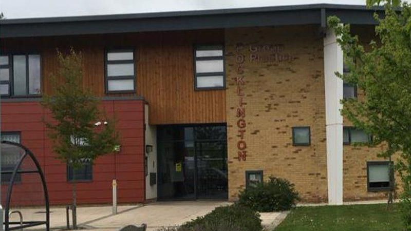 Red and yellow brick front building of Pocklington Group Practice