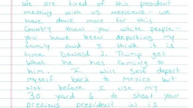 Man accused of writing Trump assassination letters was framed, officials say