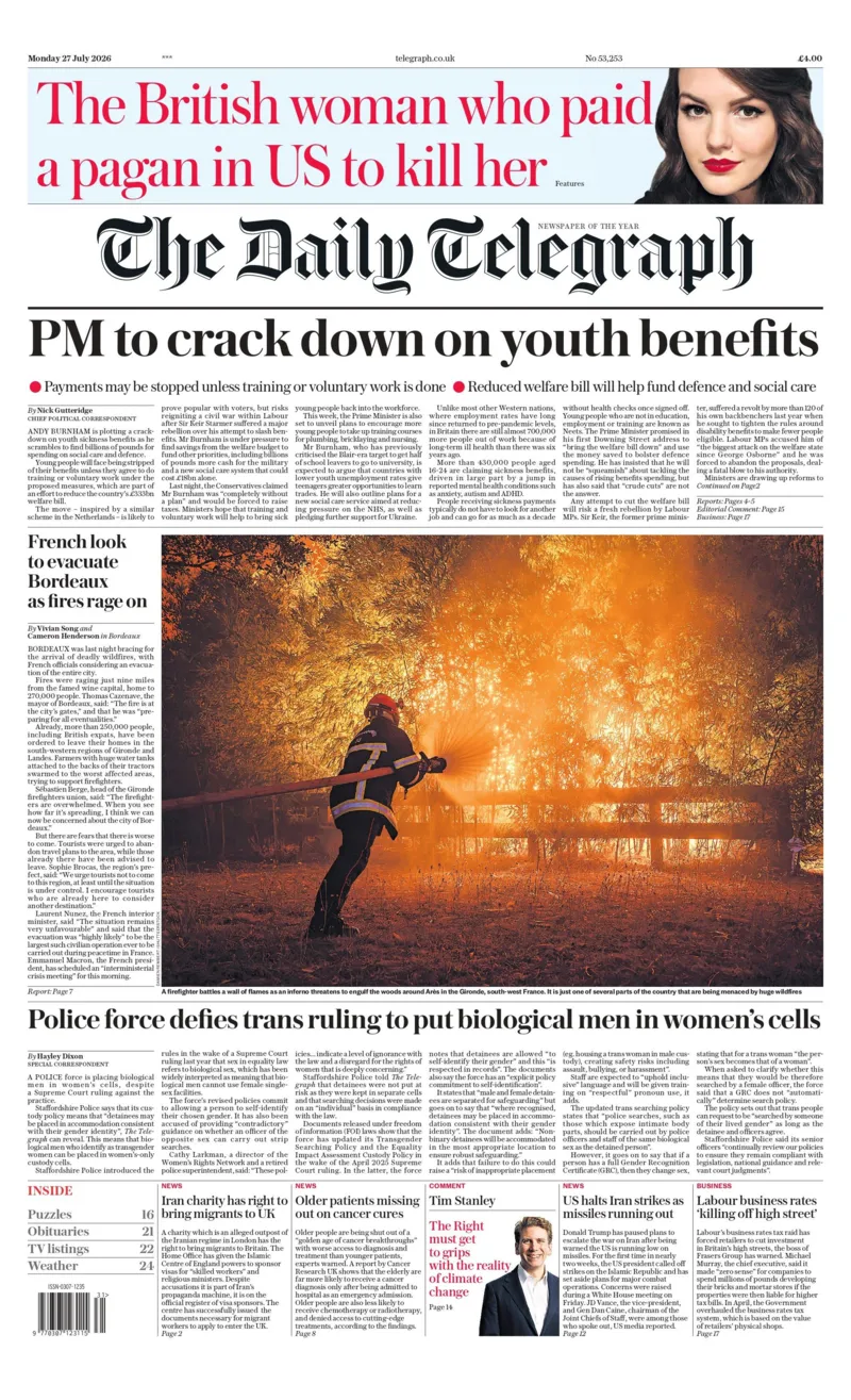 Represión contra las ayudas a los jóvenes y política de «vuelo y seco» en Gatwick.