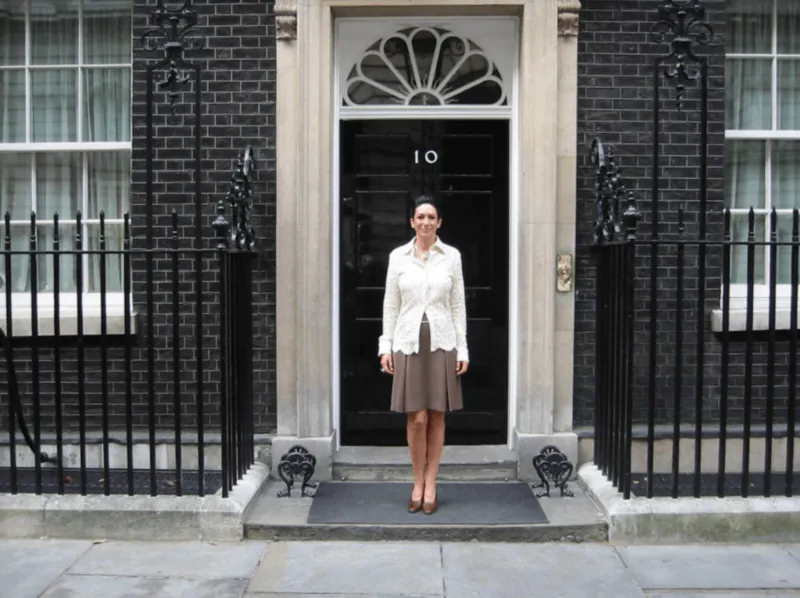 Ghislaine Maxwell at 10 Downing Street