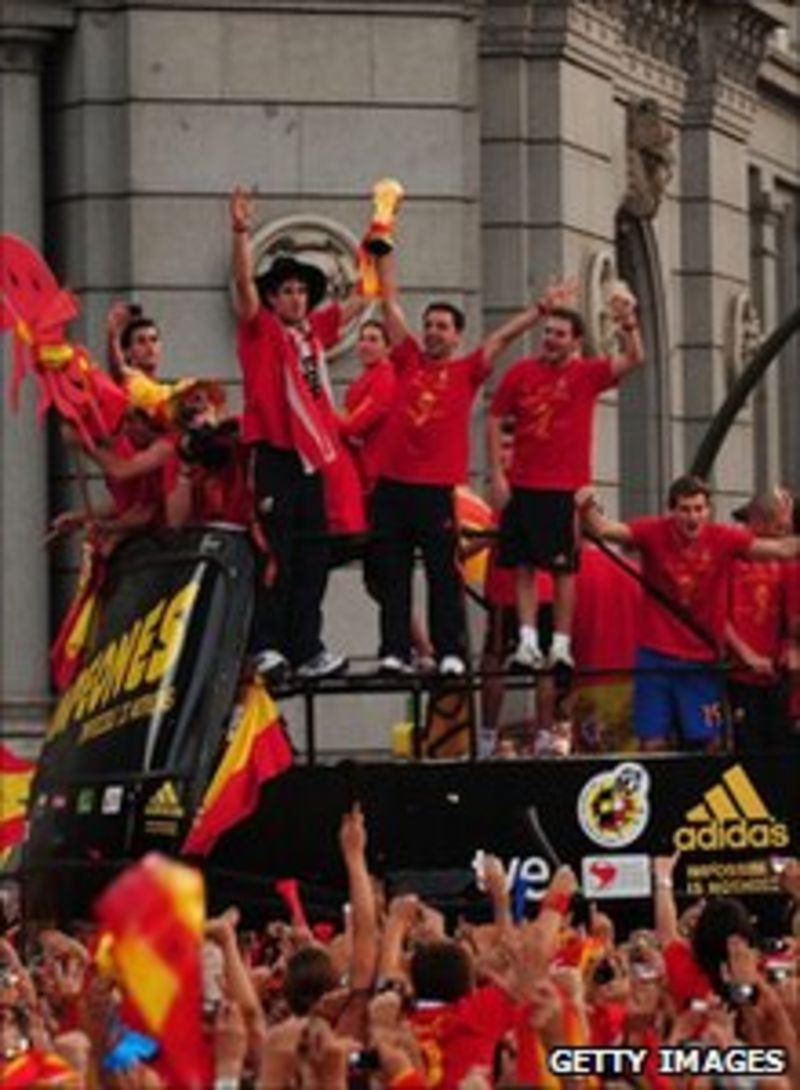Spain's party of lifetime after World Cup triumph BBC News