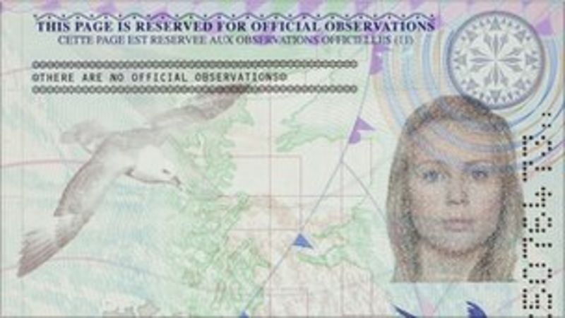 New Uk Passport Design Unveiled In Fight Against Fraud Bbc News 