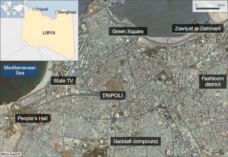 Libya protests Tripoli hit by renewed clashes BBC News