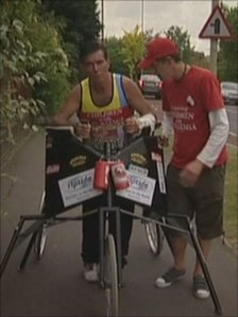 Exstuntman Eddie Kidd still walking London Marathon BBC News