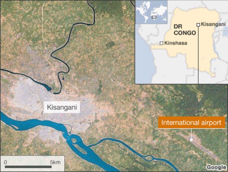 DR Congo plane crashes at Kisangani airport BBC News